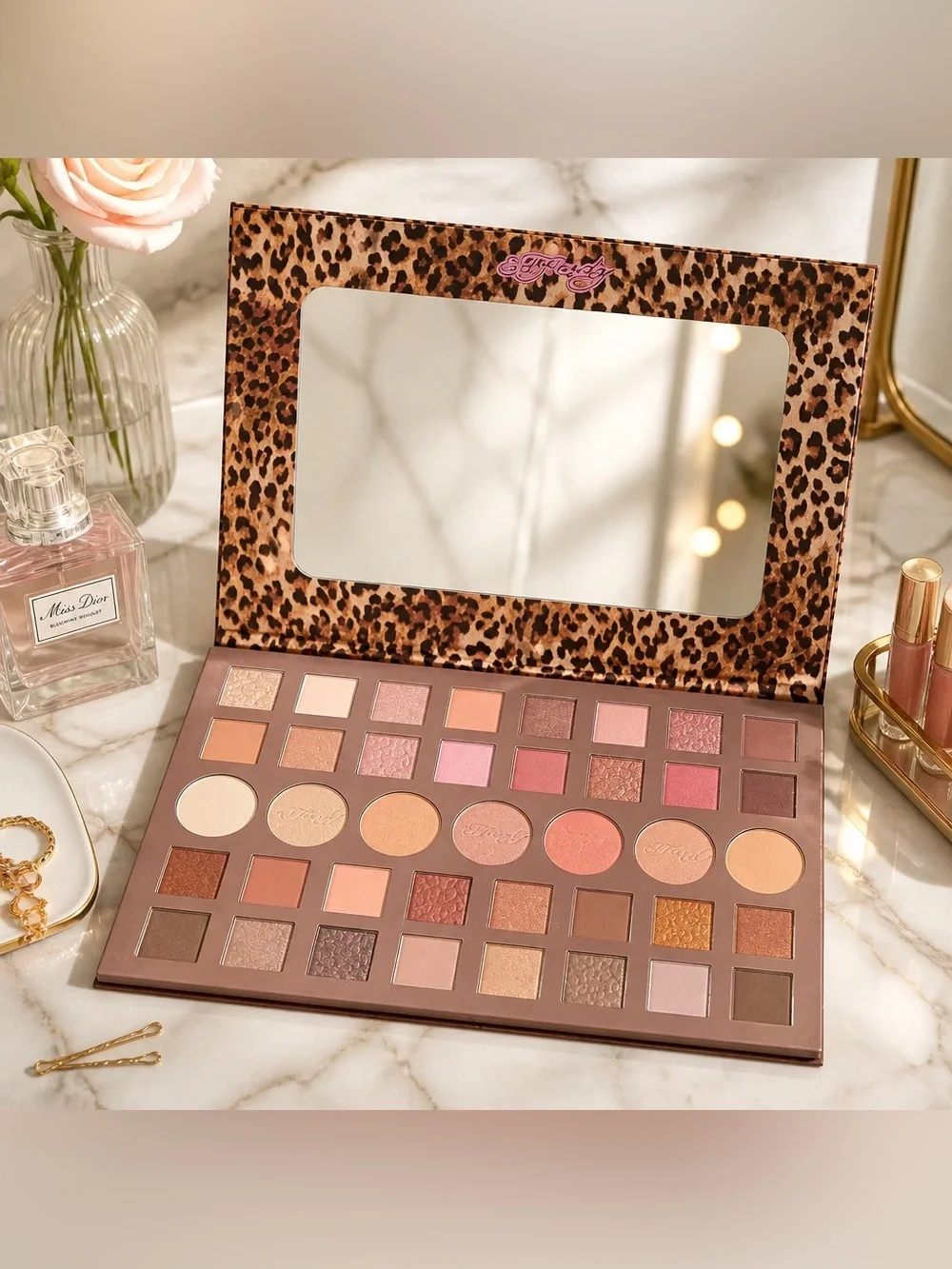 Ed Hardy Dream Girl 39-Piece Face & Eye Palette Leopard Print New